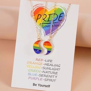 New!! Yin and Yang Pride Couples Necklaces